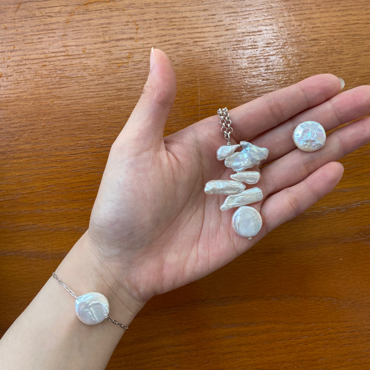 Cascade Of Pearl Bracelet